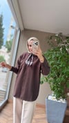 Sera Cep Detaylı Gömlek | Kahverengi