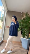 Sera Cep Detaylı Gömlek | Lacivert