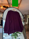 Taş Detay Yazı Baskılı Sweat | Bordo