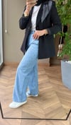 Taş Detaylı Bol Paça Jean