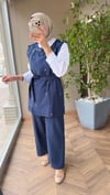 Taş Detaylı Takım | Lacivert