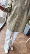 VELMORA Pul İşlemeli Tencel Gömlek | Yeşil