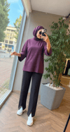 VELORA Ön Dikiş Detaylı Pantolon | Siyah