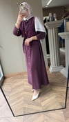 VİLORA Çiçek Nakış Detaylı Elbise | Bordo