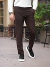A Kalite Slim Fit Likralı Kahve Kumaş Pantolon