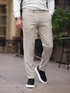 A Kalite Slim Fit Likralı Krem Kumaş Pantolon