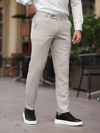 A Kalite Slim Fit Likralı Krem Kumaş Pantolon