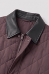 Baklava Kapitone Barbour Model Bordo Ceket
