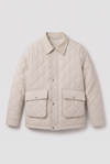 Baklava Kapitone Barbour Model Ekru Ceket