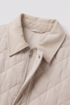 Baklava Kapitone Barbour Model Ekru Ceket