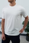 Basic Beyaz Pamuklu T-Shirt 