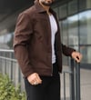 Basic Kahve Kumaş Ceket -Sade ve Şık