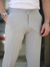 Basic Likralı Açık Gri Jogger Pantolon