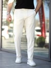 Basic Likralı Ekru Jogger Pantolon