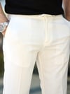 Basic Likralı Ekru Jogger Pantolon