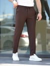 Basic Likralı Kahve Jogger Pantolon