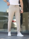 Basic Likralı Krem Jogger Pantolon