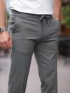 Basic Likralı Orta Gri Jogger Pantolon
