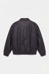 Bill Basic Bomber Deri Ceket - Siyah