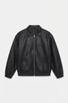 Bill Basic Bomber Deri Ceket - Siyah