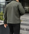 Çift Fermuarlı Haki Basic Kumaş Ceket - İkonik Tasarım
