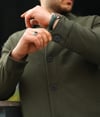 Düğme Detaylı  Haki Hafif Oversize Kumaş Ceket- Trend Sokak Modası