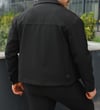 Düğme Detaylı Siyah  Hafif Oversize Kumaş Ceket- Trend Sokak Modası
