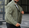Old Money Culture Oversize Haki Baharlık Kadife Ceket/Mont