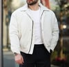 Old Money Oversize Ekru Kadife Ceket/Mont