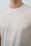 Ultra Hafif Krem Basic T-Shirt - Fresh Tiril Tiril 