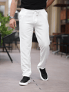 Yazlık İnce Keten Jogger Ekru Pantolon