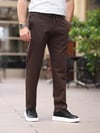 Yazlık İnce Keten Jogger Kahve Pantolon