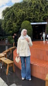 Angora Yumuşak Dokulu Kürk Yaka Ceket Krem