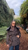 Leopar Desenli Kaban  Kahve 