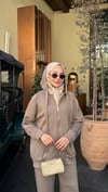Parıltı Taşlı Takım KAHVE 