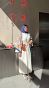 Sopia Belden KuşaklıTriko Elbise Krem 