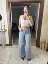 Açık Mavi Bol Paça Jean