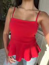 Askılı Bluz Kırmızı