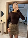 Basic Kaşmir Bluz Kahvrengi