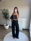 Çizgili Askılı Tüvit Bluz