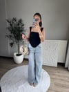 Dantel Detaylı Korse Bluz Siyah