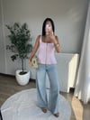 Gold Fermuar Detaylı Bluz Pembe