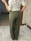 Haki Cep Detaylı Kargo Jean Pantolon