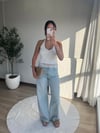 Halter Yaka Dantel Detaylı Bluz Beyaz