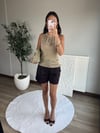 Işıltılı Halter Yaka Bluz