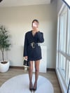 Kemer Detaylı Blazer Ceket Siyah