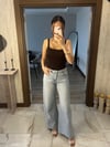 Kolsuz Açık Yaka Bodysuit Kahverengi