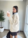 Köpek Figürlü Oversize Kazak