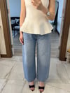 Parlak Taşlı Jean