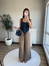 Saten Pantolon Vizon